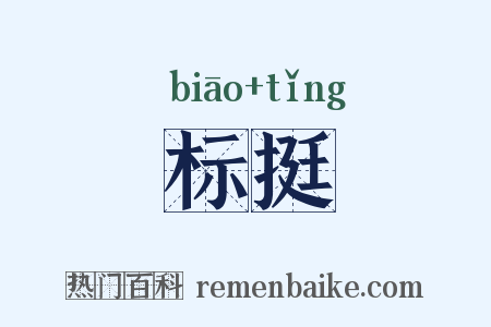 标挺是什么意思的图片